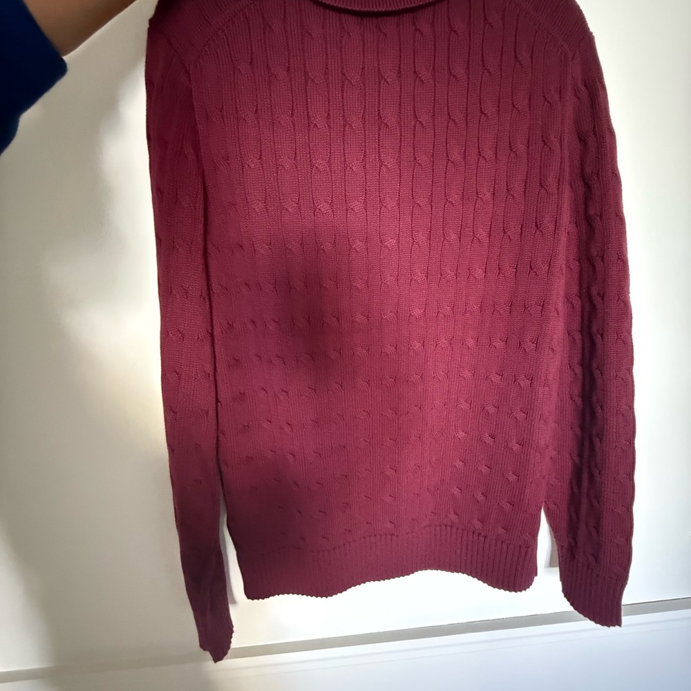 Polo Ralph Lauren Burgundy Knit Sweater - Picture 5 of 6